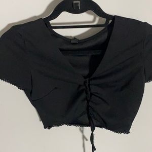 black crop top